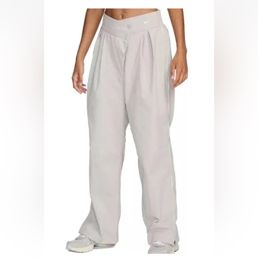 Nike Sports Collection Mid-Rise Repel Asymmetrical-Waist Trousers Grey S 3XL NWT